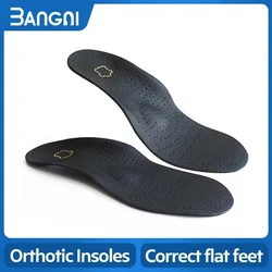 3ANGNI Leather Orthotic Insoles Women Men orthopedic Flat Feet Heel Pain Arch Support For Man Woman Shoe Insoles Sole Insert