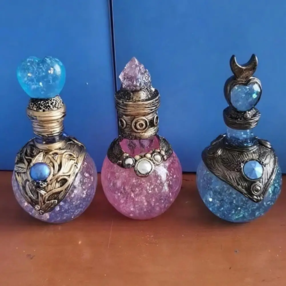 Good Mood Booster Craftsmanship Vintage Mermaid Potion Bottle Handmade Resin Wishing Bottle Decorative Perfume Gift