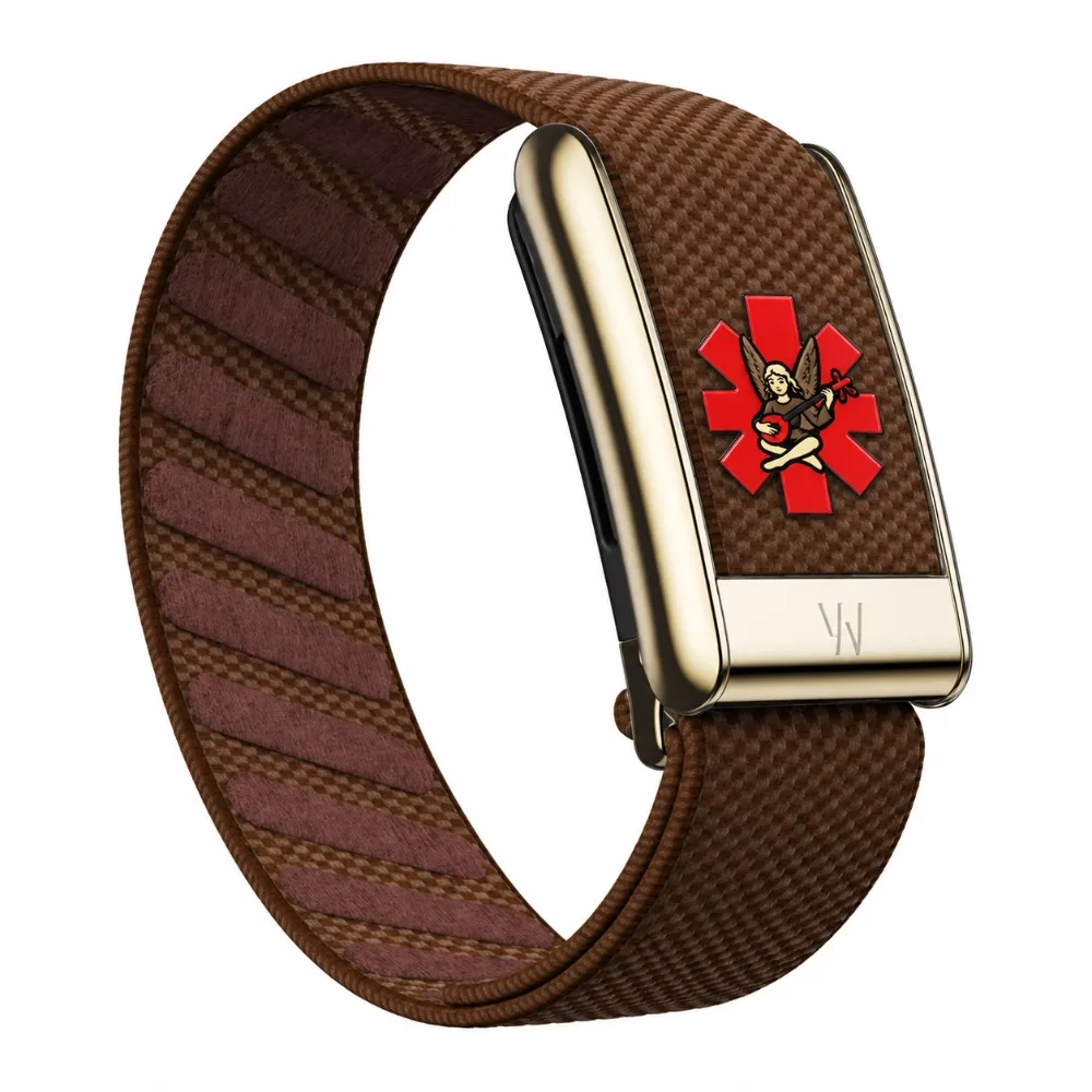For WHOOP 5.0 MG Cross Angel Printed Nylon Woven Sport Strap Fashion Replacement Fitness Tracker Band Accessory