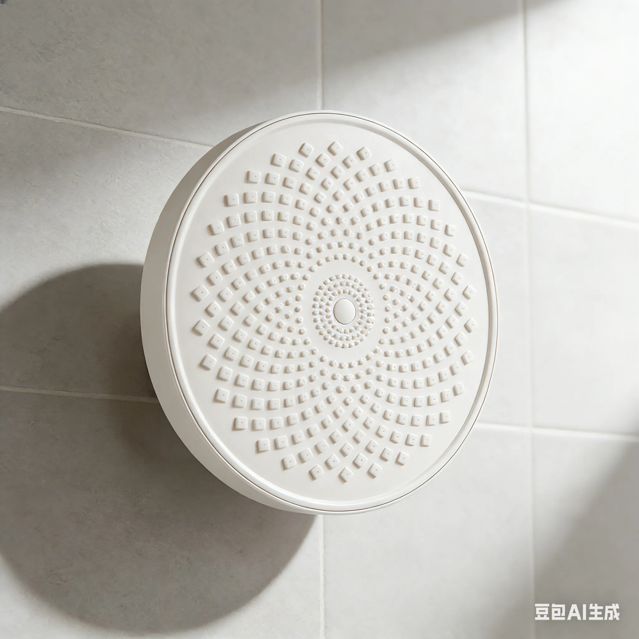 

Cream White High Pressure Shower Head - Single Head for Home Bathroom Bathing (Water Boosting)