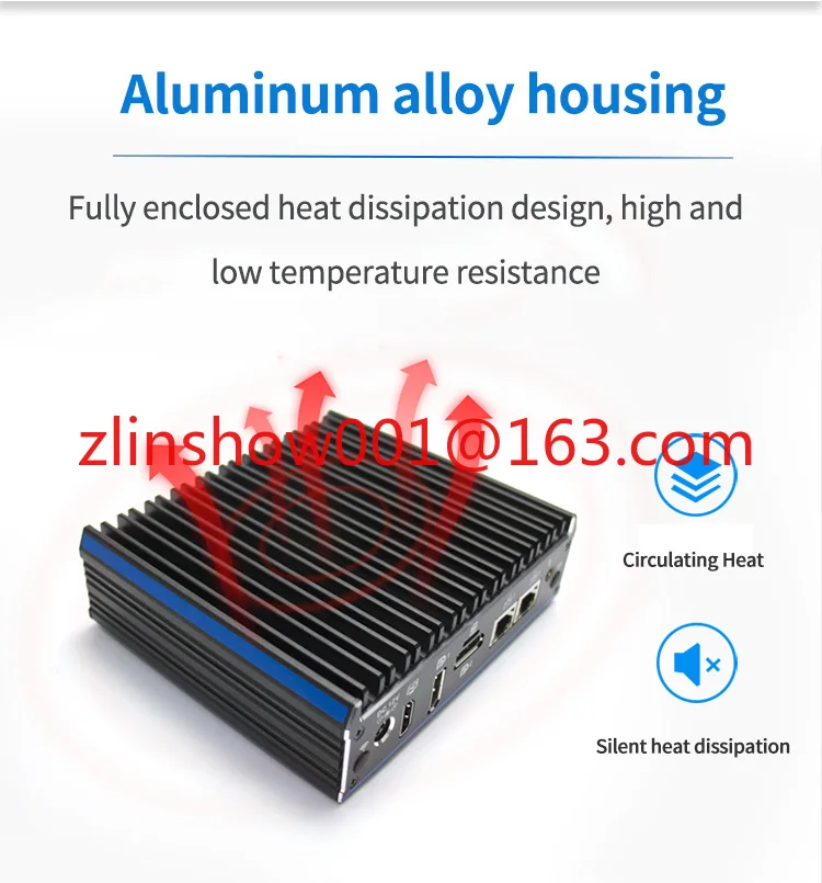 Mini Pc J4125 Fanless Micro Pc for Home and Student