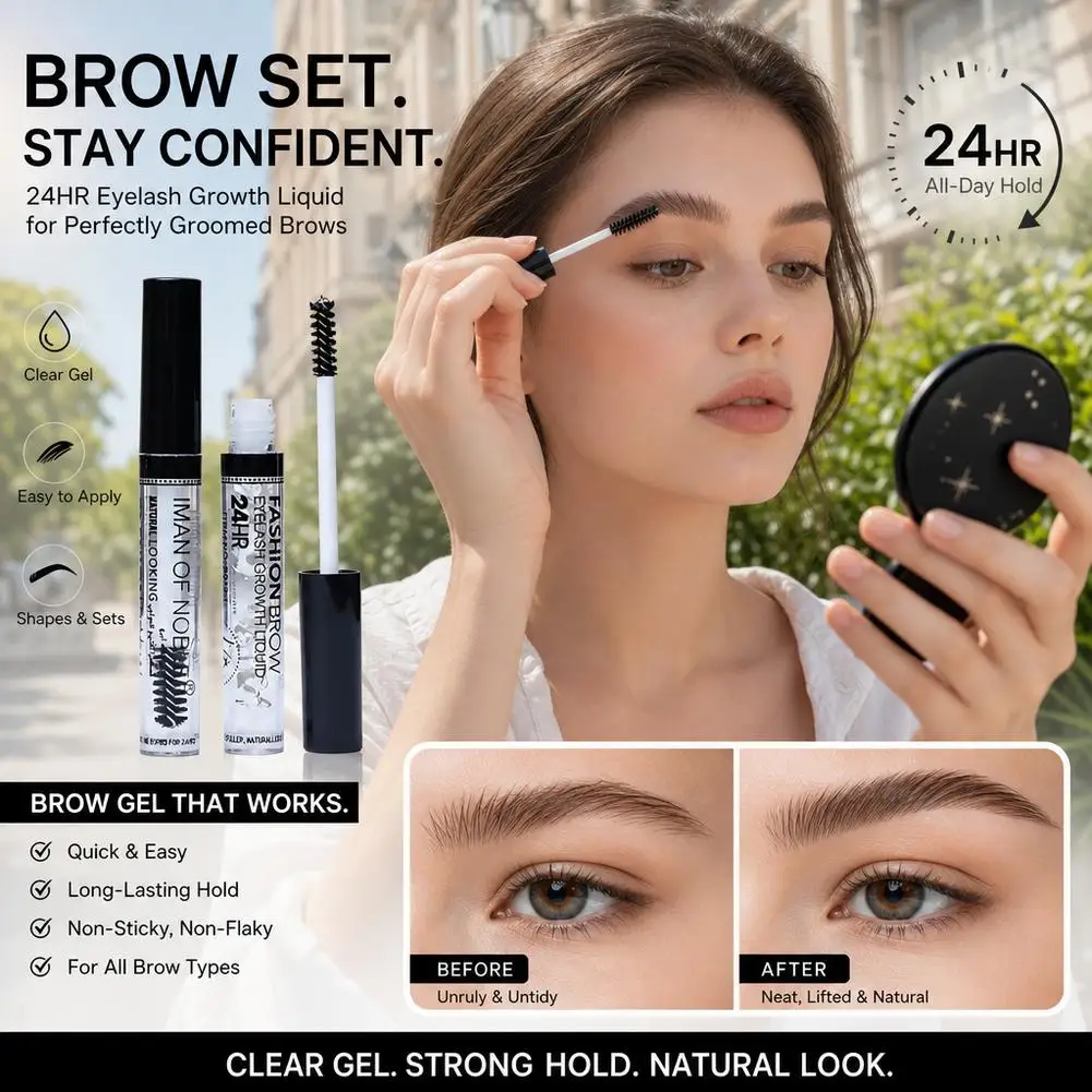 Colorless Transparent Eyebrow Styling Gel Base for Eyebrows Black Eye Makeup