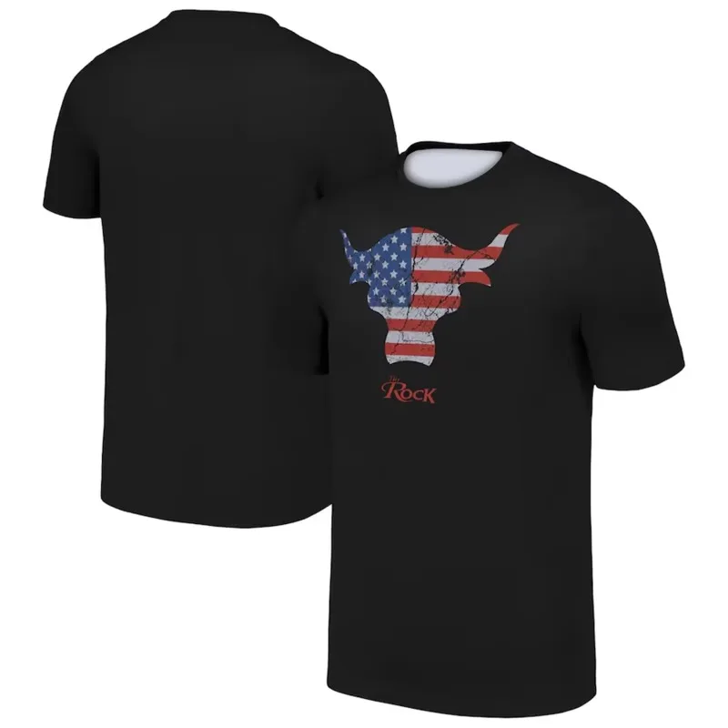 2024 The Rock ProSphere Youth Golden Paisley 2024 Men's3d T-Shirt WWE Sportwear Tee Youth Wrestling Fans Must Have Unisex Tops