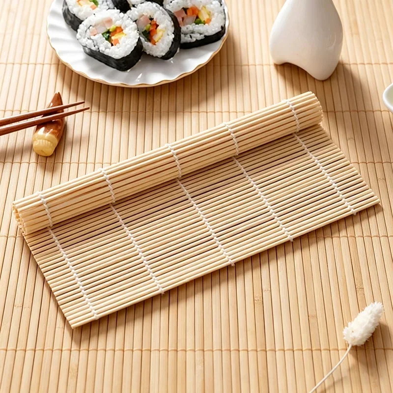 Sushi Rolls Set  Sushi Curtain Rolling Mat Onigiri Molds Makeup for Rolls Rice Balls Rice Mold Shaper Sushi Maker Kit Rying Pan