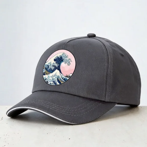 Wave Japan Anime Vaporwave Kanagawa Baseball Cap Men women Dad Hat Harajuku Painting trucker caps gorras