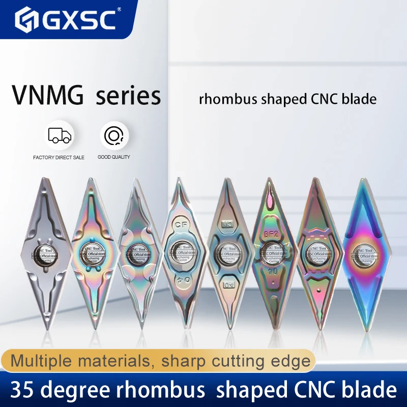 External Turning Tools VNMG160404 VNMG160408 VNMG160401 MA HA CF High Quality CNC Lathe Cutting Cutters Carbide Inserts Material