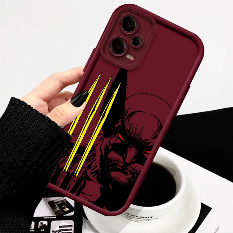 Marvel Wolverine Cool Anime Eye Ladder For Xiaomi Redmi Note 13 12 12C 11 11S 10 10C 10A 9C 9A Pro 5G Funda Phone Case