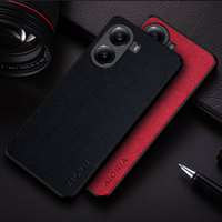 Case For POCO X7 Pro funda business style durable textile leather cover for poco x7 stylish case