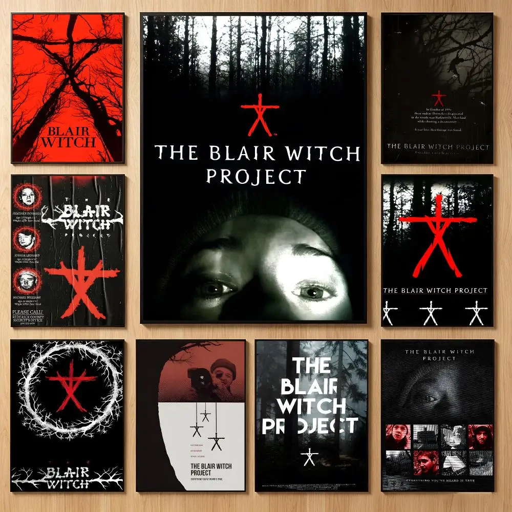 Found Footage Movie T-The Blair Witch Project Poster Classic Self-Adhesive PP Wall Sticker for Living Room Bar Decor Gift