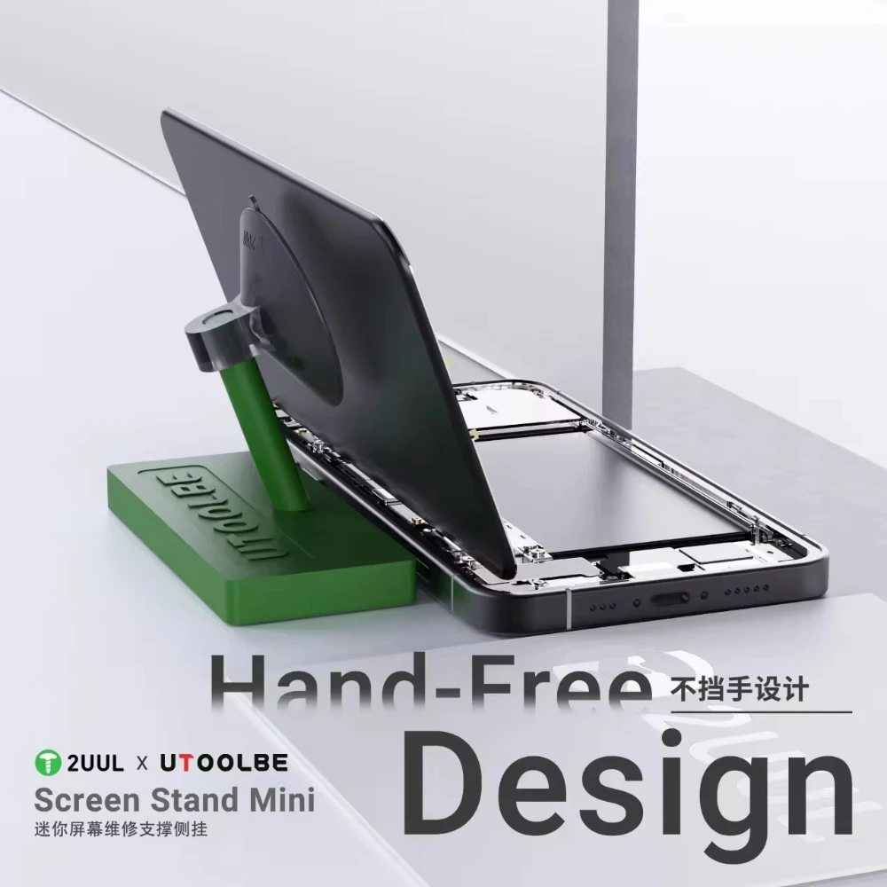 携帯電話用サイドサクションカップ付き2uulミニスクリーンスタンド、液晶スクリーンバックカバー、ガラス分解、固定サポートホルダー