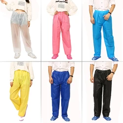 2/4 pezzi donna uomo pantaloni antipioggia portatili non usa e getta unisex riutilizzabili impermeabili abbigliamento da lavoro pesca pantaloni da neve all'aperto