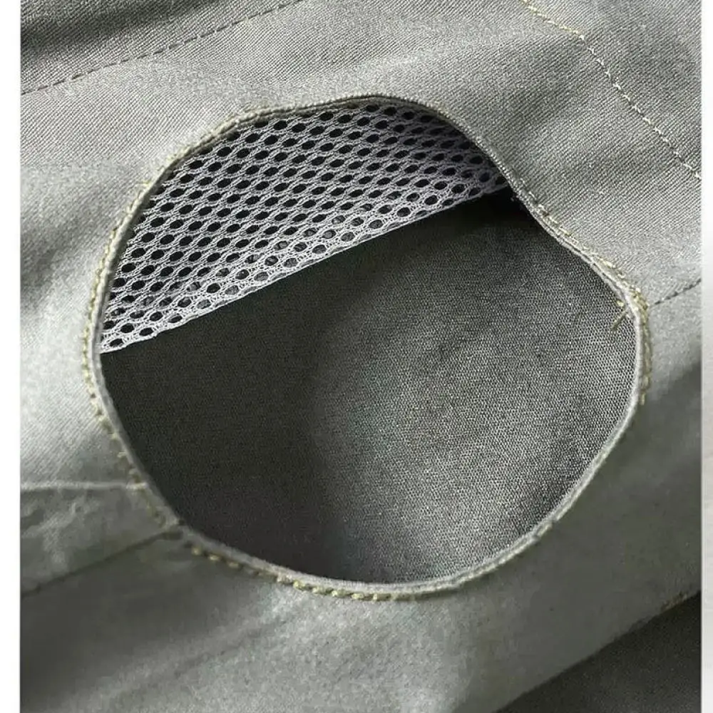 Cooling Fan Work Clothes Summer Mens Cotton Breathable Protective Uniform For Outdoor Construction Welding Job Safety