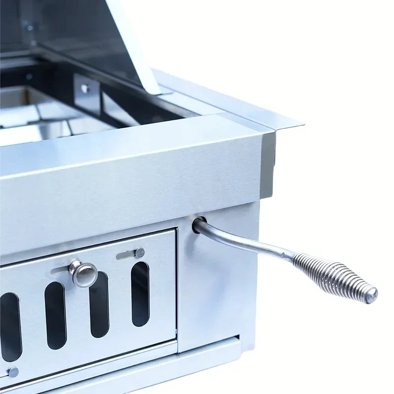 

Modern Integral Stainless Steel Built-in BBQ Charcoal Grill Modular