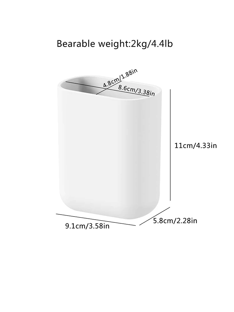 Die an der Wand montierte Aufbewahrungsbox kann Wasser ablassen, geeignet für die Aufbewahrung von Zahnpasta und Zahnbürsten an der Badezimmerwand geeignet – Detail 4