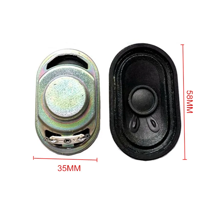 

2 шт. 35*58 мм овальный мини-звуковой динамик 58X35 мм 8 Ом 5 Вт полнодиапазонный аудиодинамик неодимовый громкоговоритель DIY домашний кинотеатр