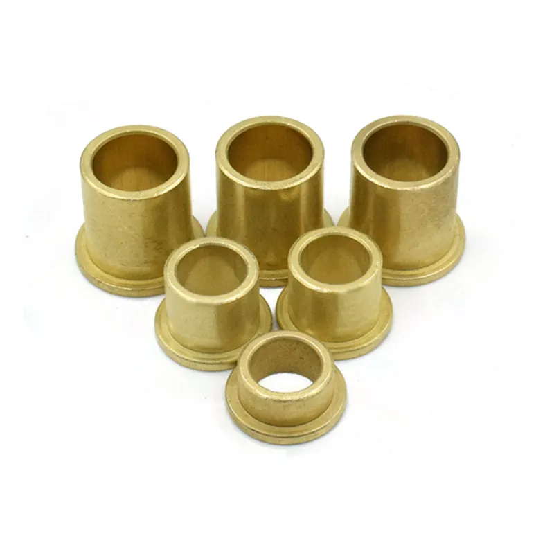 Powder Metallurgy Oil Bearing Flange Edge Stepped Shoulder Type Copper Sleeve Inner Diameter 4 5 6 8 10 12mm14-30