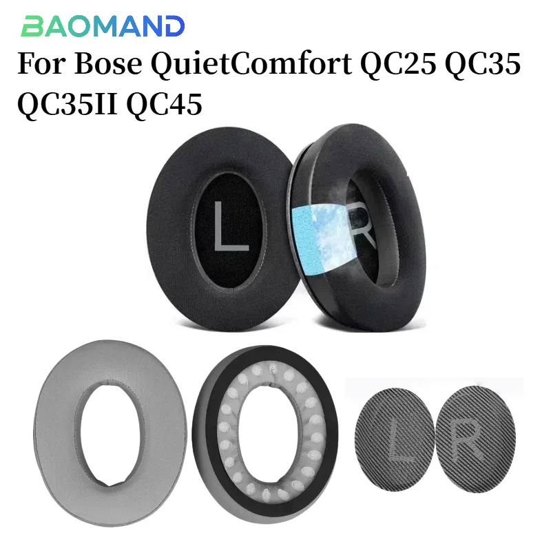 

Leather Sleeve Cooling Gel Replacement Earpad for Bose QuietComfort QC25 QC35 QC35II QC45 Headphone