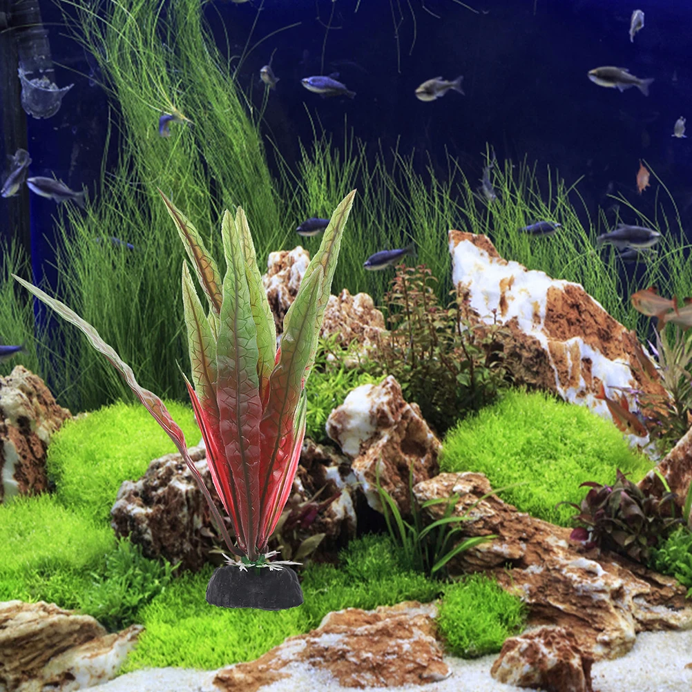 

6 Pcs Aquatic Plants for Fish Tank Decoration Realistic Artificial Plastic Aquarium L scaping Accessories Fish Tank Plants Decor