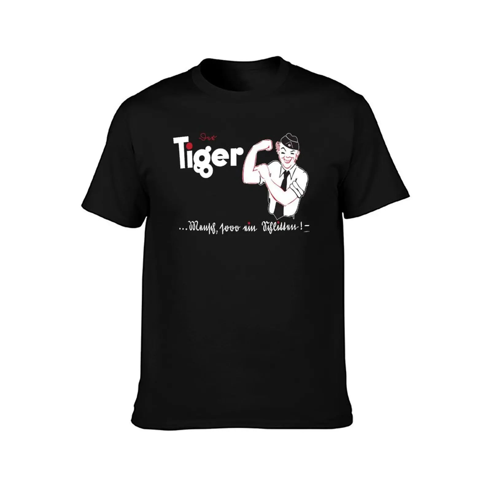 TIGER FIBEL T-Shirt Everyday Wear Basic Short Sleeve Top T-Shirt