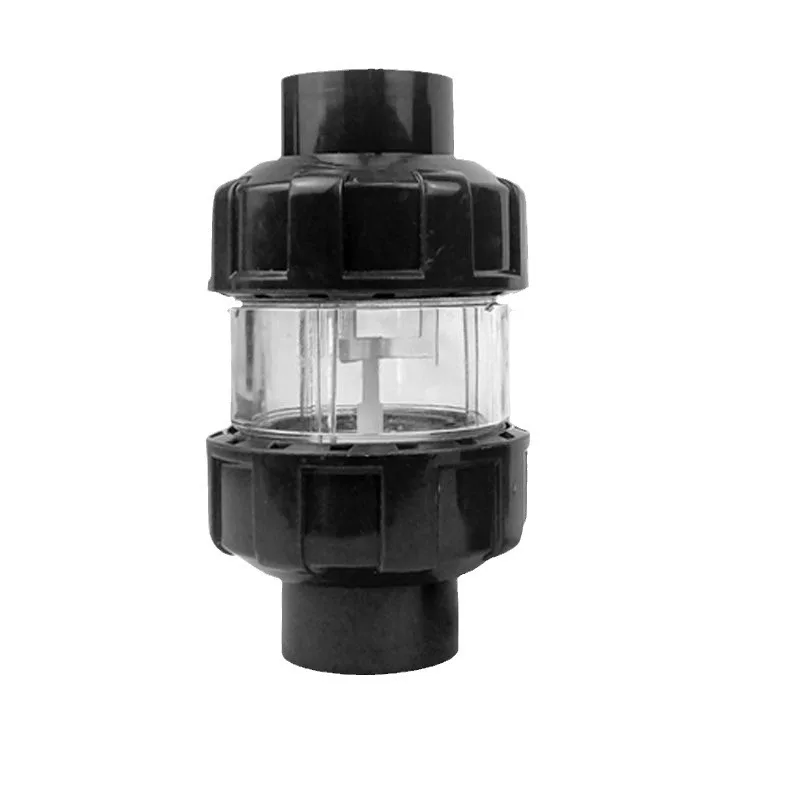 New Plastic Lift Type Check Valve for Fish Tanks, Anti Backflow Double Union Check Valve, Water Pipe Accessories, One-way Valve