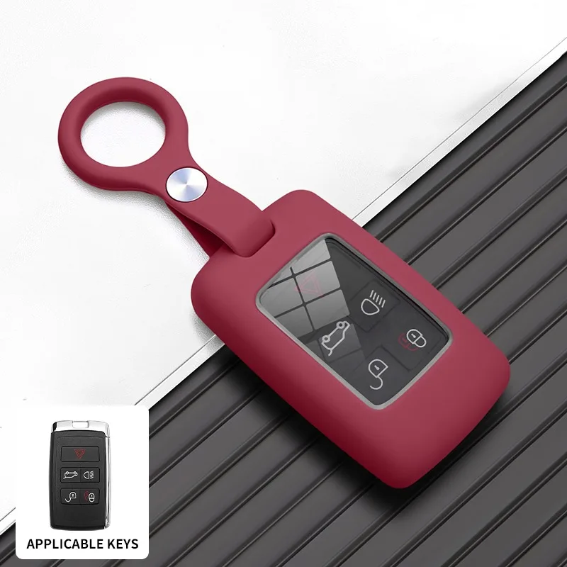 For Range Rover L405 L494 L560 L551Land Rover Discovery L462 L550 L663 Liquid Silicone Car Key Holder Smart Key Fob Case Cover - view 5