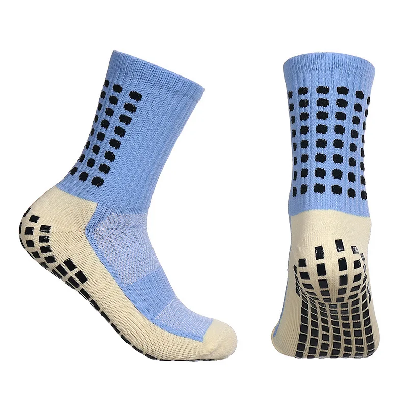 6 Pairs of Anti-skid Classic Sports Socks with Adhesive Points, Football Socks