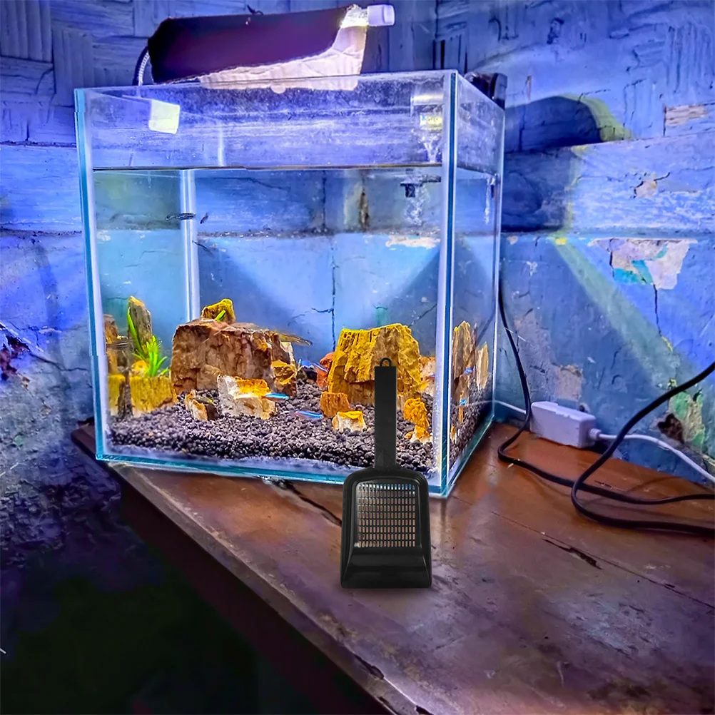 

2Pcs Aquarium Fish Tank Gravel Scoop Cleaner Sand Shovel Lizard Feces Scoop Garden Pool Habitat Maintenance Tool