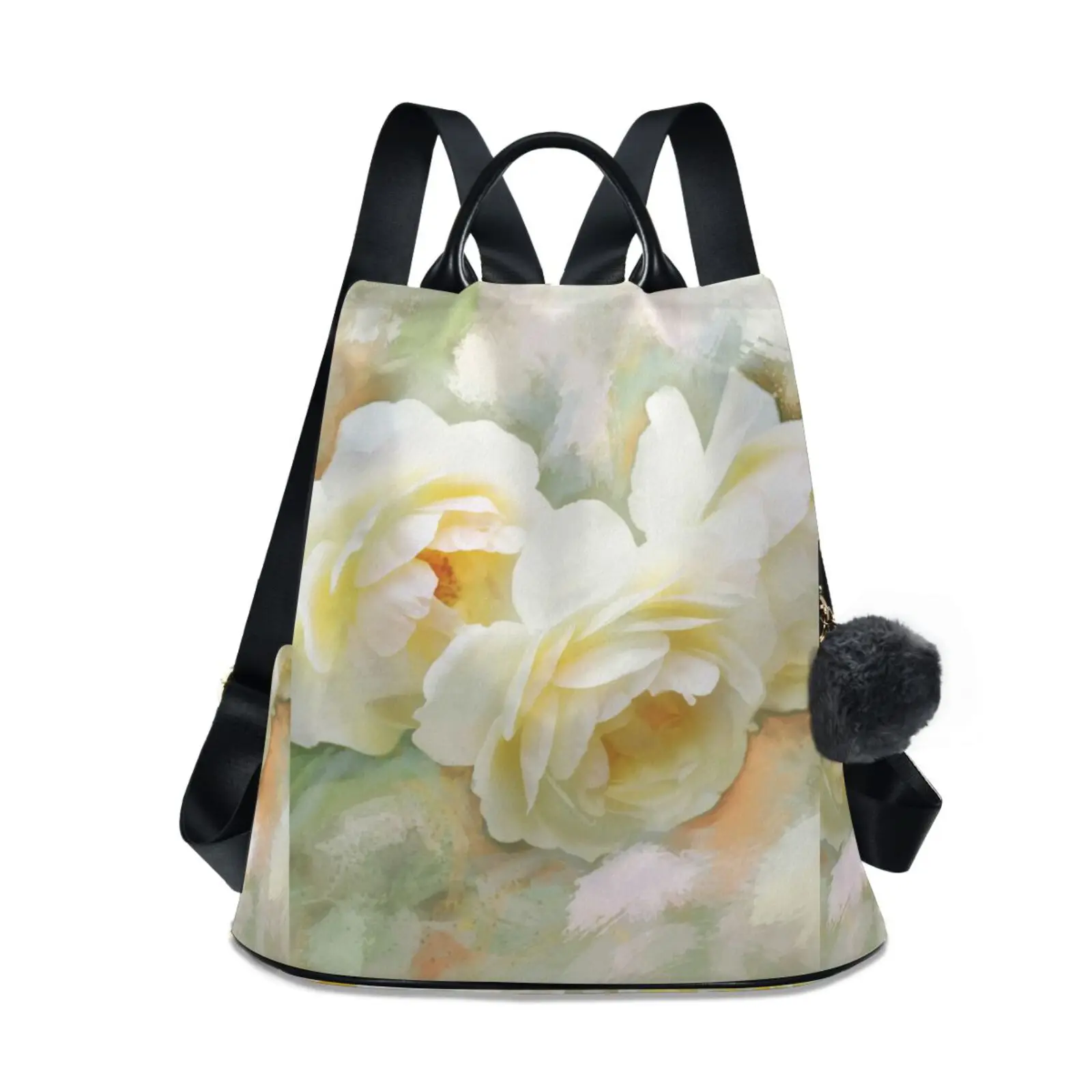 Sac à dos en polyester pour femme, sac à dos de voyage léger pour femme, sac initié pour fille, impression de fleurs, mode, nouveau