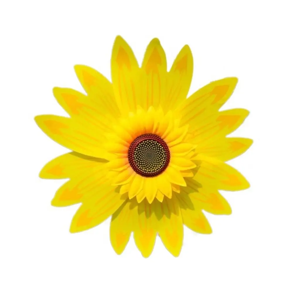 Multistyles Sunflower Windmill PVC Diameter 36cm Stake Standing Lawn Flower Pinwheel Garden Yard Wind Spinner