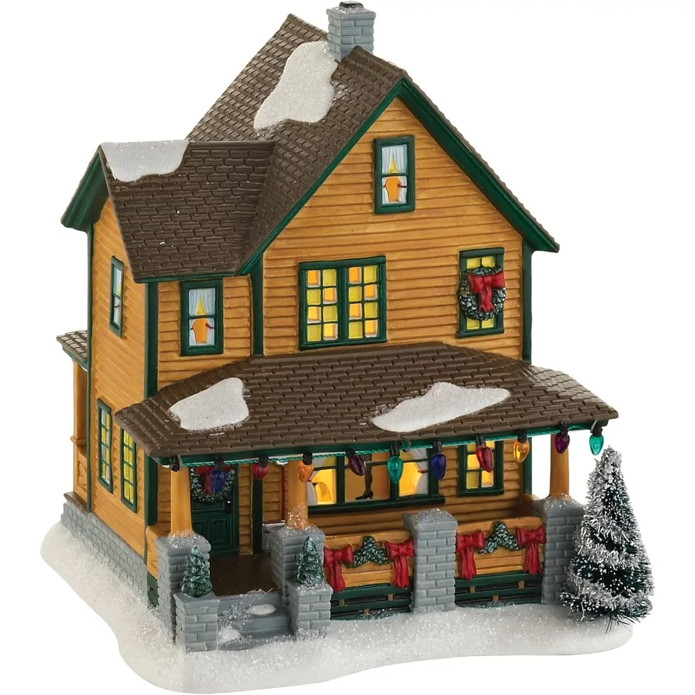 

Christmas Story Village Ralphies House Lit Building, 7.24 Inch Multicolor METICULOUSLY CRAFTED Porcelain Christmas Story Village