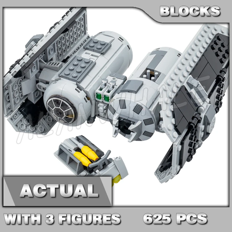 

625pcs Star Plan TIE Bomber Starfighter warhead bay torpedo-dropping function 85361 Building Blocks Toy Compatible With Model