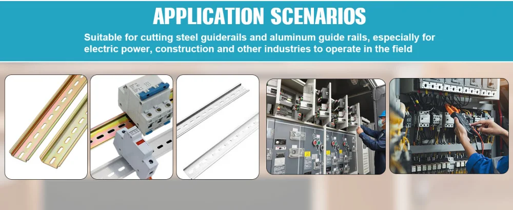 0.5-1.5MM Manual DIN Rail Cutter Double Slot Steel and Aluminum Rail Cutting Machine DC-35