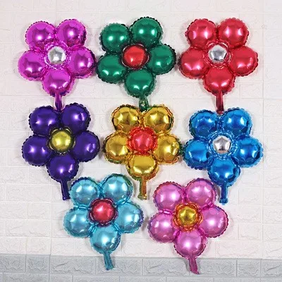 

Five leaf grass, five petal flowers, aluminum foil balloons, shopping malls, hotels, bars, kindergartens, decorated balloons