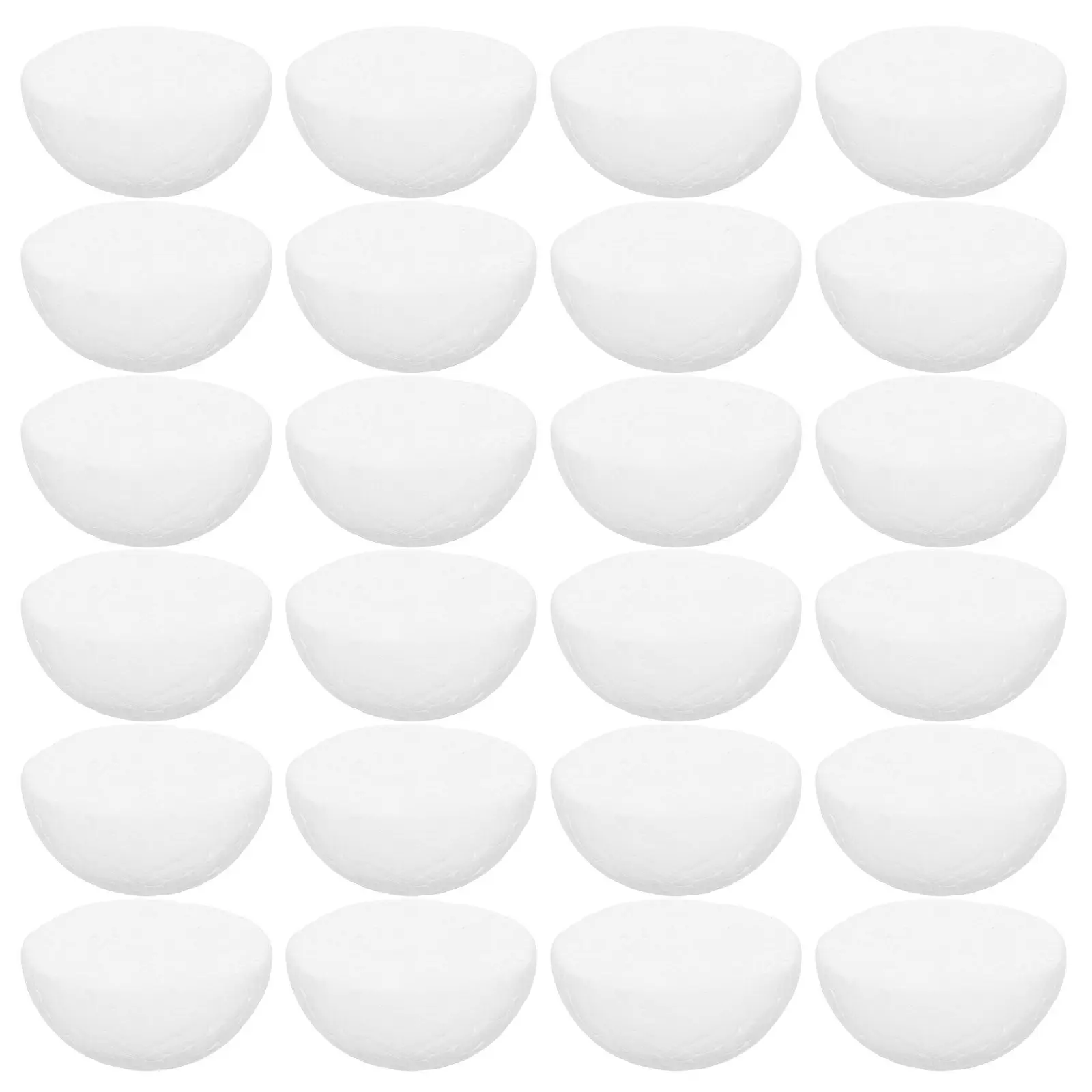 200Pcs 3Cm White Hollow Foam Half Balls for Craft Projects DIY Painting Writing Flower Arranging Preschool Activities Christmas view 4