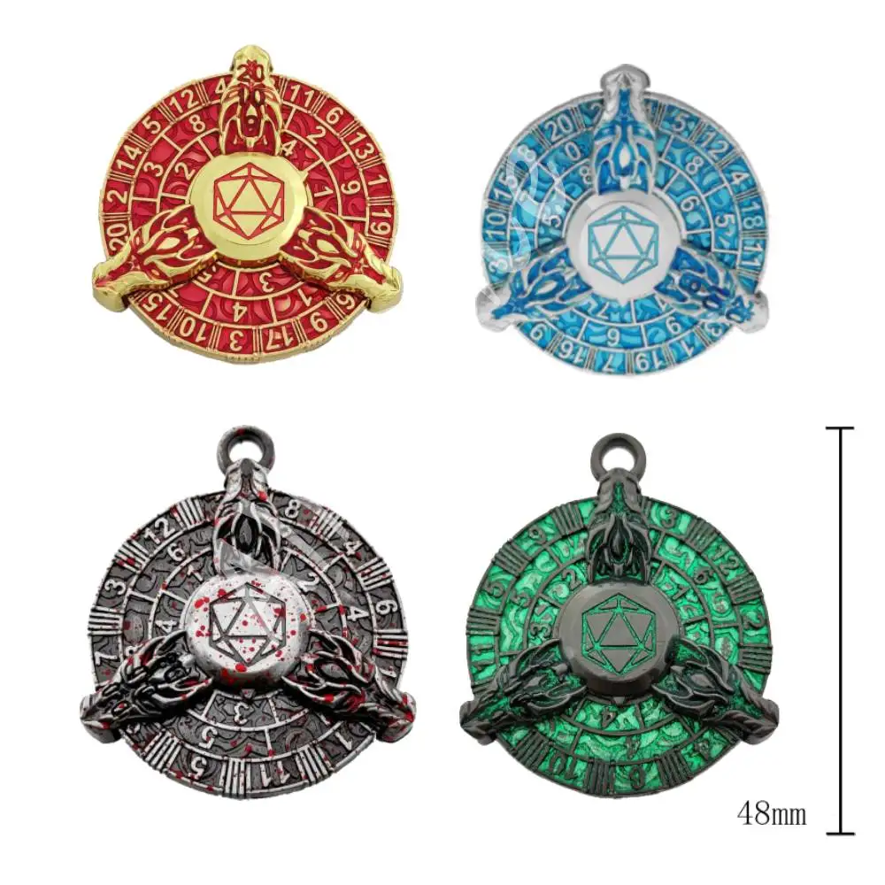 

Dragon Gyro Dice Metal Roulette Dices Rotating Spinner Dice for Dungeons & Dragons Role Playing Fingertip Dices
