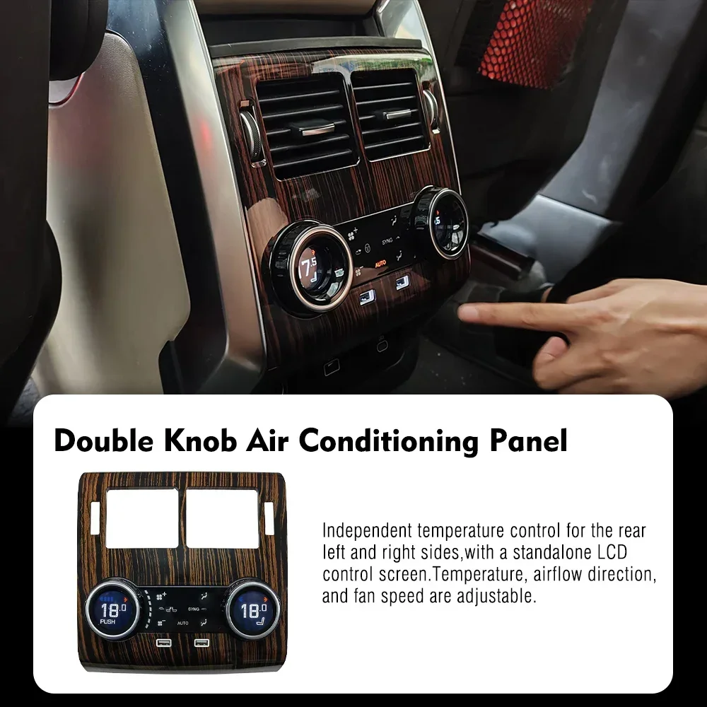 NaviHua لسيارة رينج روفر سبورت L494 2013 2017 لوحة شاشة التيار المتردد الخلفي للتحكم في المناخ الرقمي ترقية نظام تكييف الهواء #4