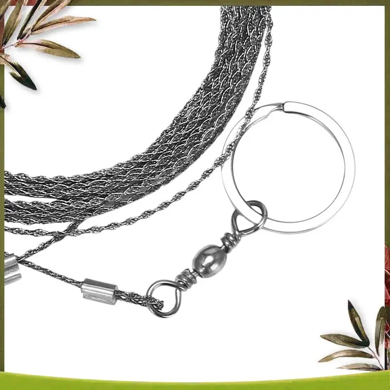 موثوقة-4X في الهواء الطلق مرسومة باليد حبل المنشار 304 الفولاذ المقاوم للصدأ سلك المنشار التخييم المنقذة للحياة النجارة سوبر غرامة منشار يدوي سلك 5 متر