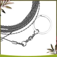 Reliable-4X Outdoor Hand-Drawn Rope Saw 304 Stainless Steel Wire Saw Camping Life-Saving Woodworking Super Fine Hand Saw Wire 5M