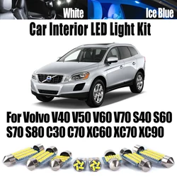 Canbus LED Interior Reading Map Light Kit For Volvo V40 V50 V60 V70 S40 S60 S70 S80 C30 C70 XC60 XC70 XC90 Car Bulbs Accessories
