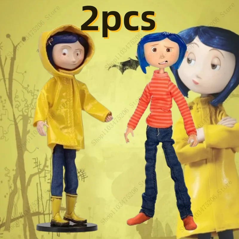 NECA Coraline Dolls for Girls Kids Halloween Lol Movie Film Bratz Action Figure Toy Model Articulated Toys for Boys