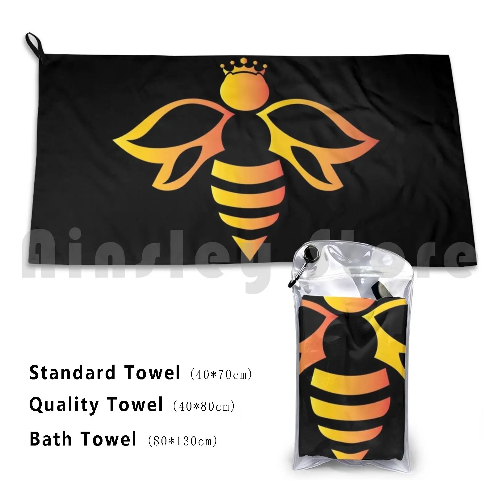 Beekeeper | Honey Bee Queen Bee | Unique Beekeeper Apparel Custom Towel Bath Towel Bee Beekeeper