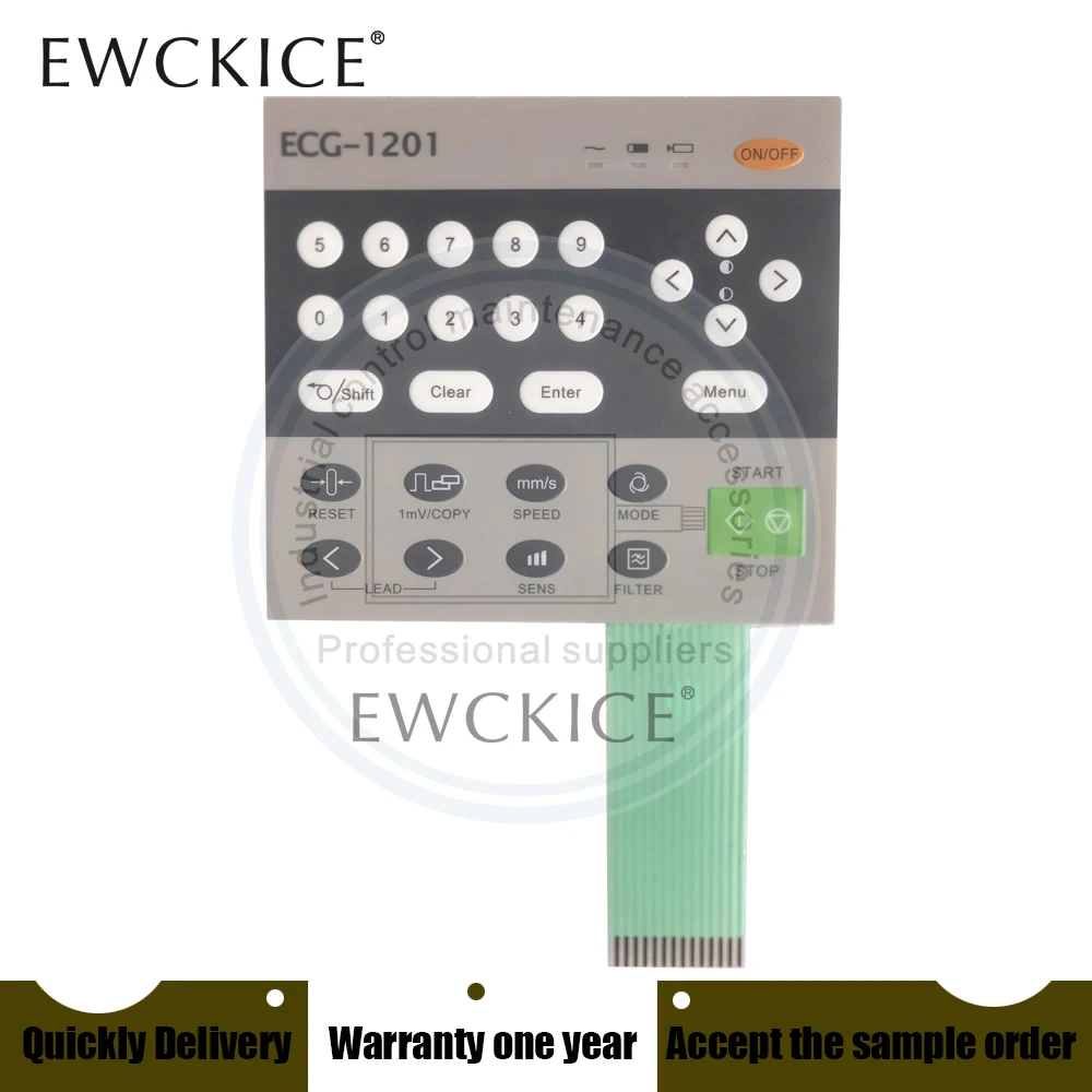 NEW ECG-1201 HMI ECG1200 PLC Membrane Switch keypad keyboard