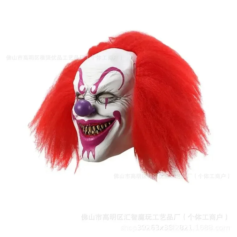 

NEW2025 Halloween Funny Clown Clown COS Classic Horror Full Face Mask Scary Costumes Cosplay Accessories