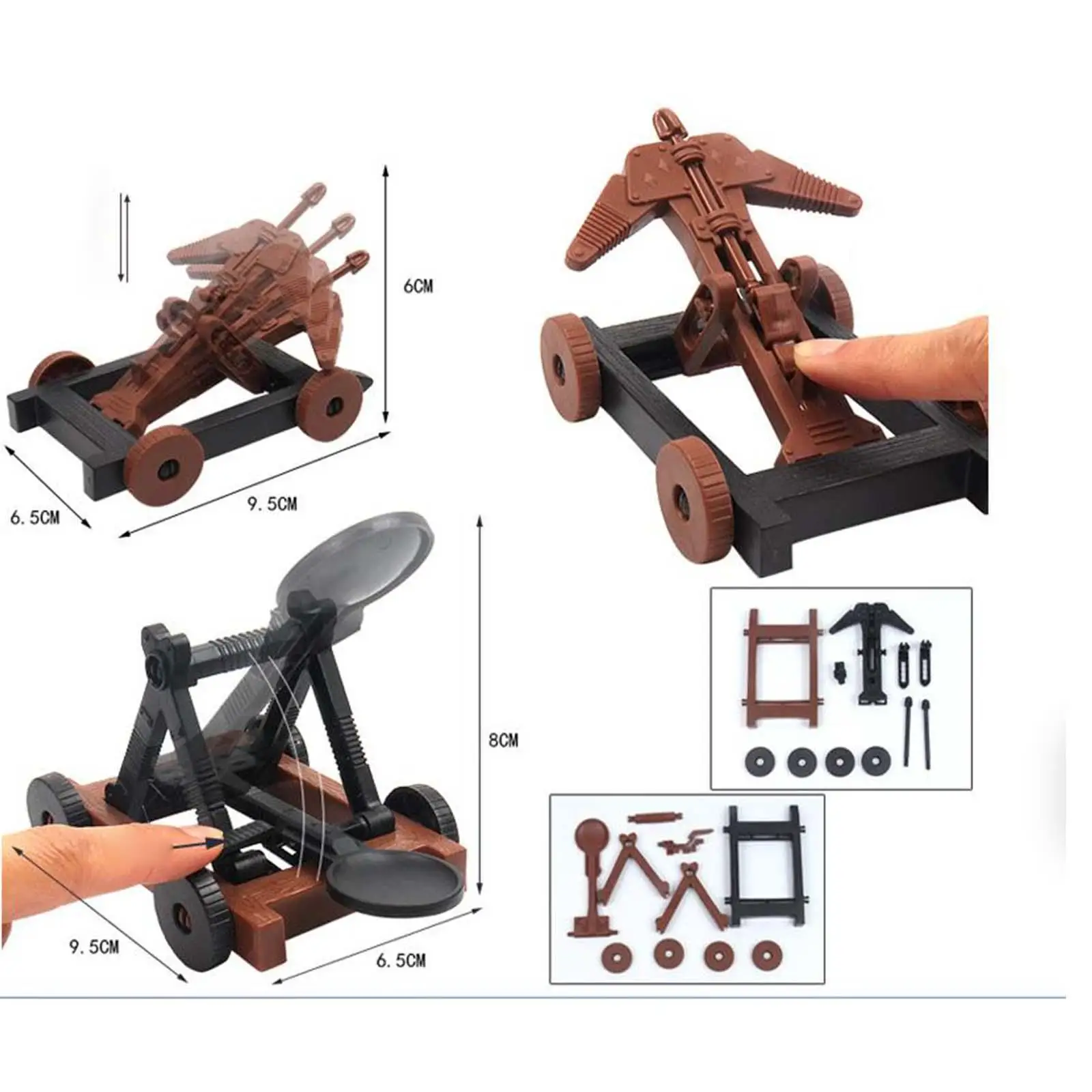 อัศวินฟิกเกอร์ทหารยุคกลาง Playset อาคารปราสาทสําหรับคอลเลกชัน