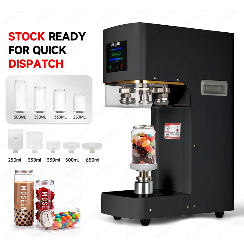 

Fully Automatic Electric Can Seamer Machine For Paper/Bottles Bubble Tea/Milk Tea Beverages Multifunctional Pressure