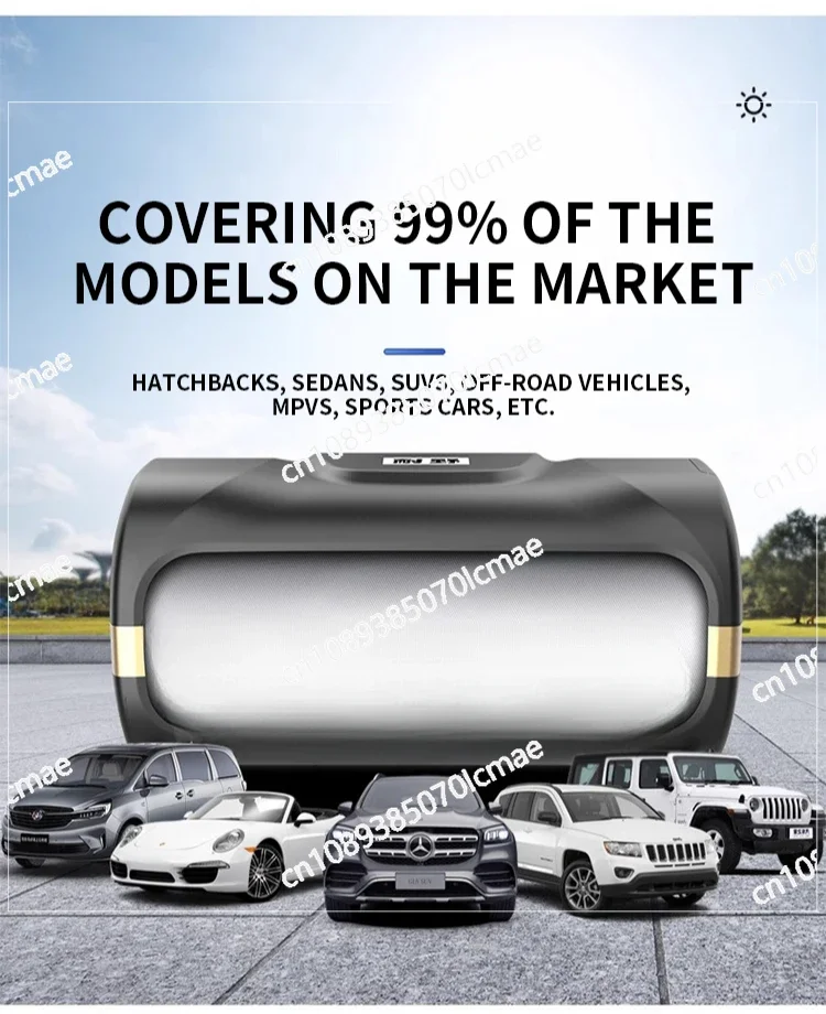 Car SUV Fully Automatic Car Cover Universal Full Cover Sunscreen Rainproof Heat Insulation Shrink Folding Sunshade