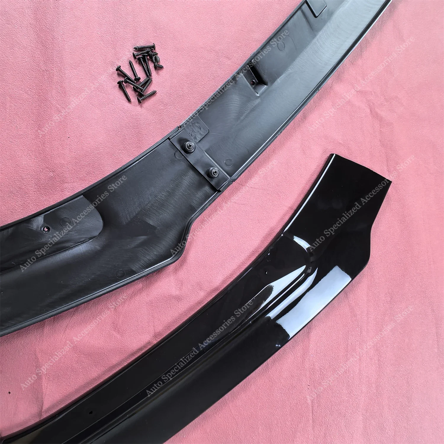Gloss Black Front Bumper Lip Spoiler Splitter Diffuser For AUDI A6 S6 4G TFSI FSI TDI S-Line 2015-2018 Facelift Bodykits Tuning