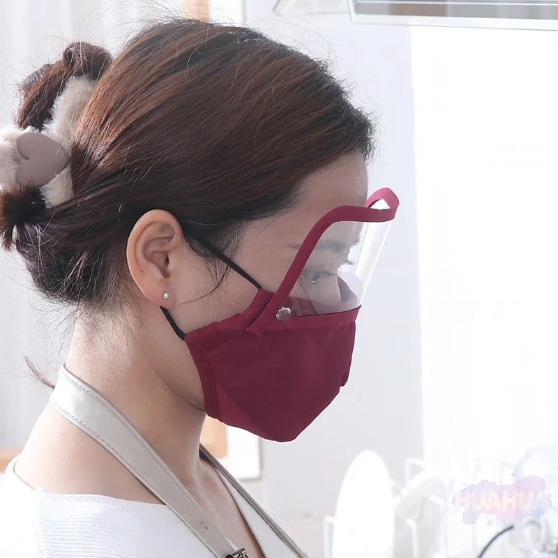 HUA HUA Sports Warm Mask Filter Outdoor Riding Dust Mask Protective Lens Removable Washable Labor Insurance