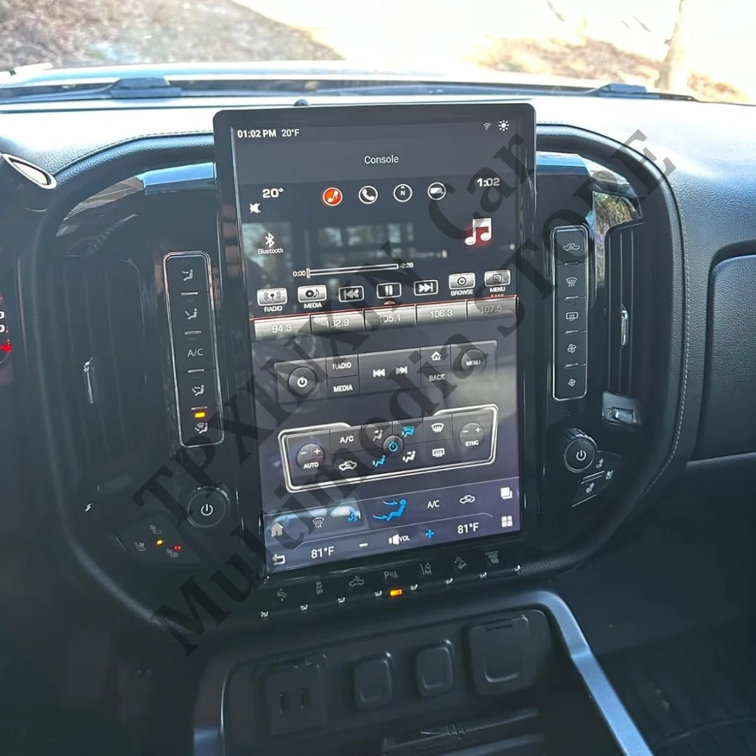 NEW 14.5 Inch Vertical Screen For GMC Sierra Chevrolet Silverado 2014-2019 Car Multimedia Radio Player, Stereo Android Dash Unit view 3