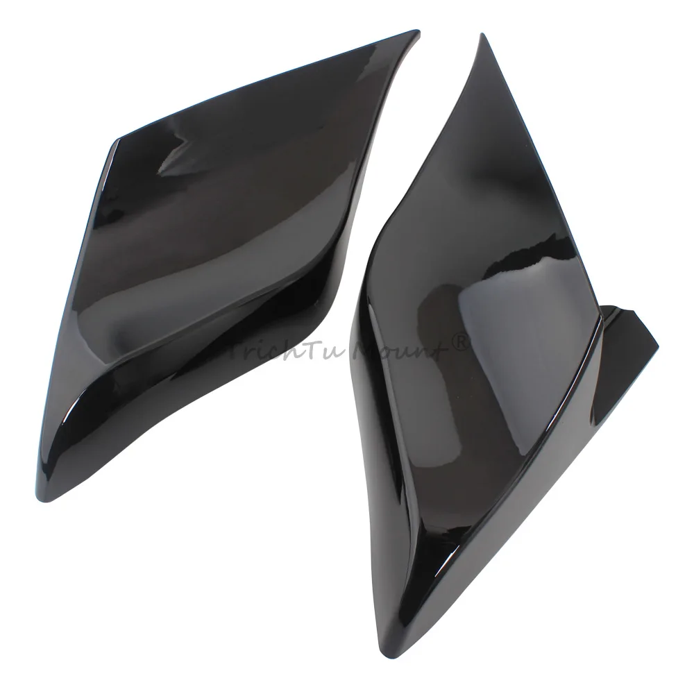 دراجة نارية ABS البلاستيك امتدت تمديد الجانب غطاء البطارية لوحات ل هارلي الطريق الملك إلكترا الإنزلاق الطريق الإنزلاق FLTRX 09-2013 #3